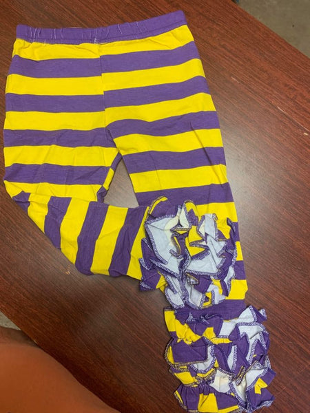 Purple & Gold Stripe Pants