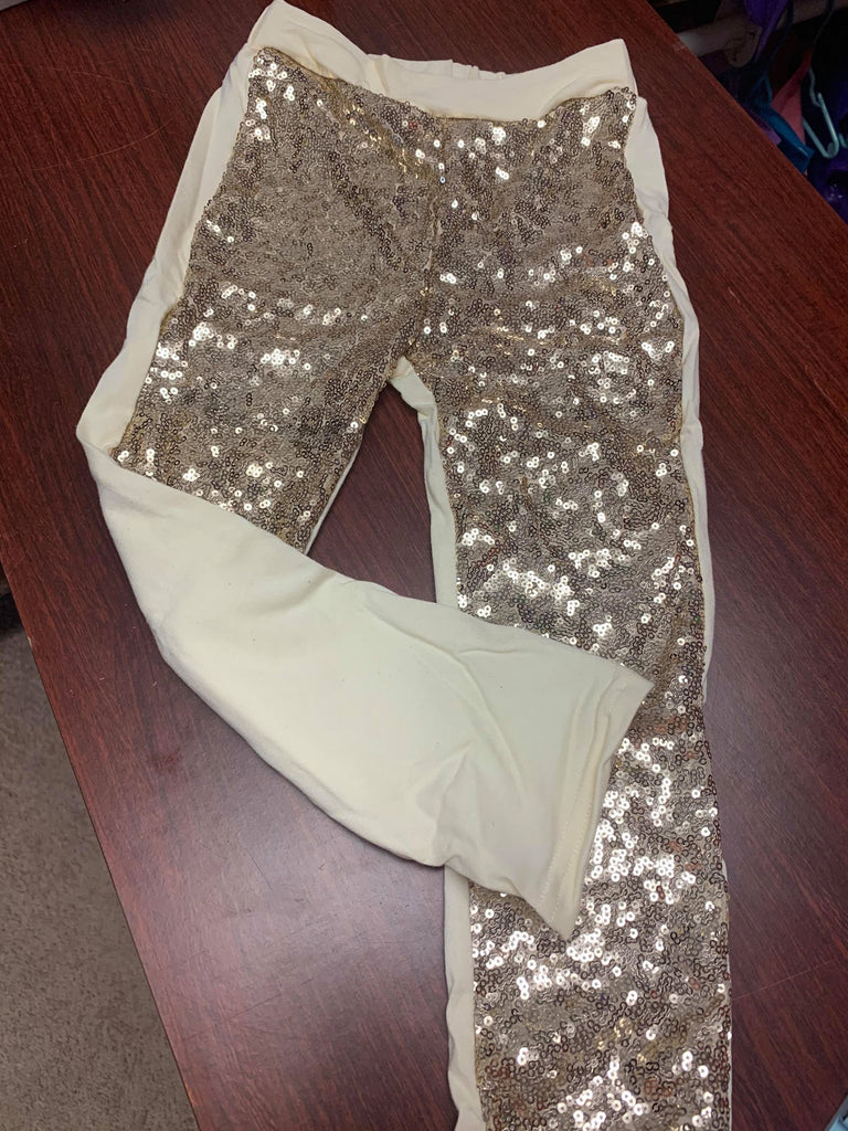 Cream/Gold Sequin Pants