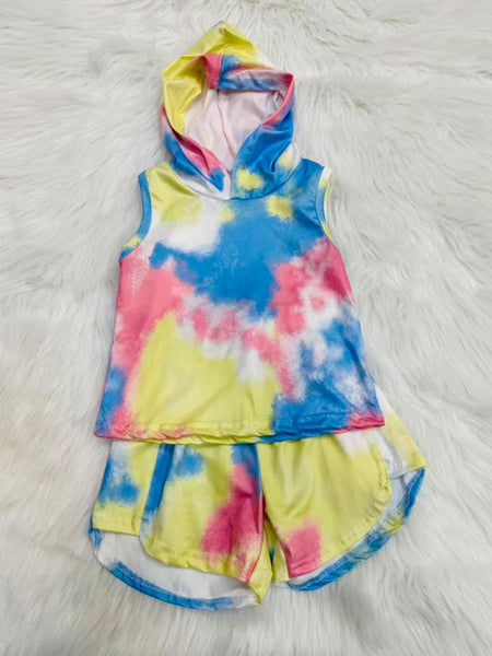 Tye Dye Shorts Jogger Set