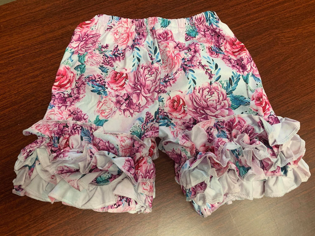 Floral Ruffle Shorts