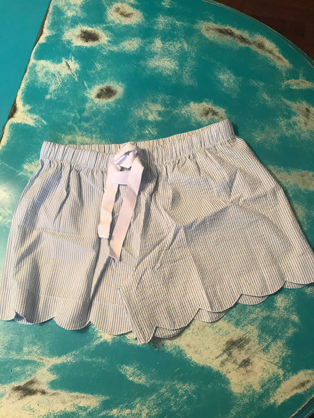 Seersucker Ladies Lounge Shorts